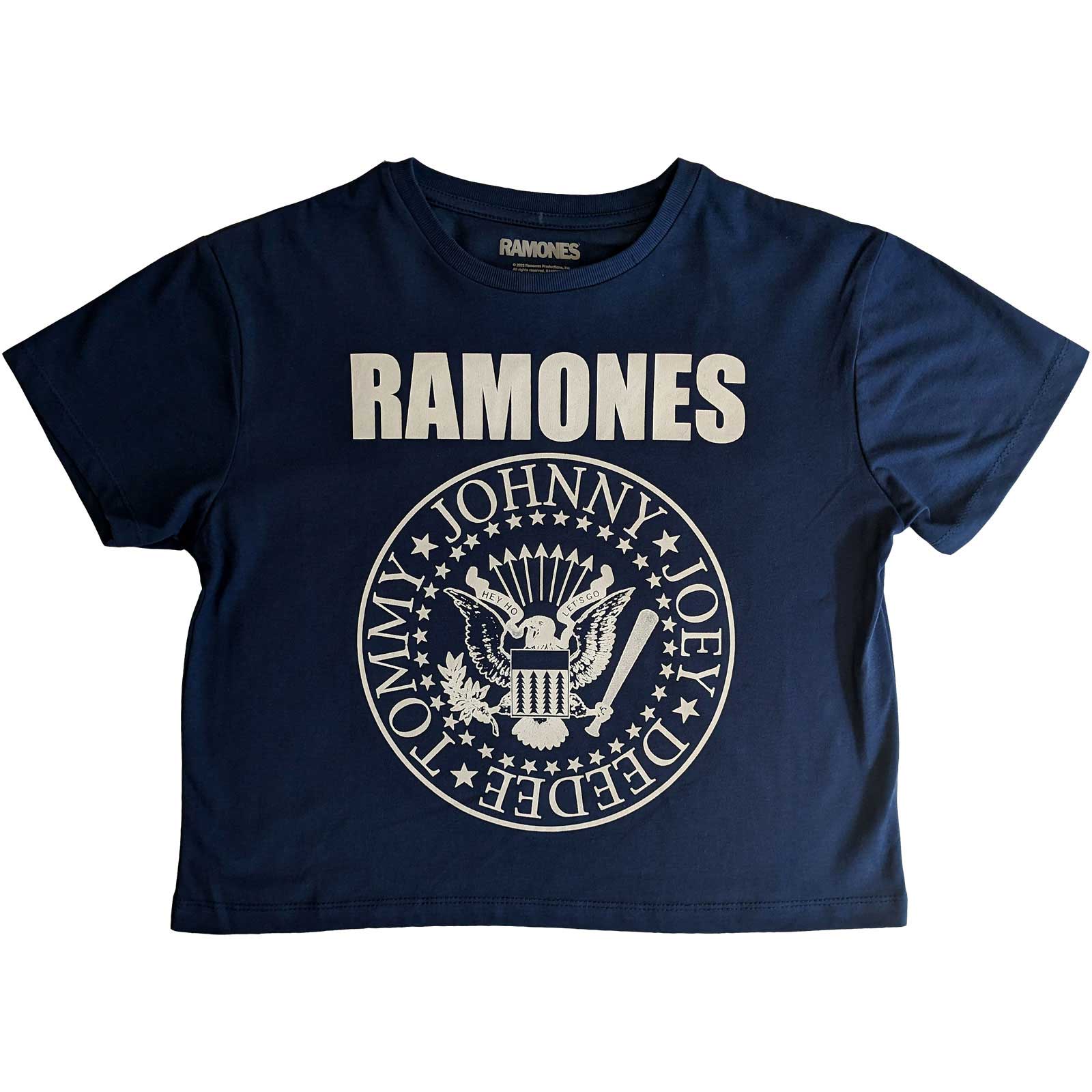 Image of Ramones  Crop Top - Presidential Seal Rock Off